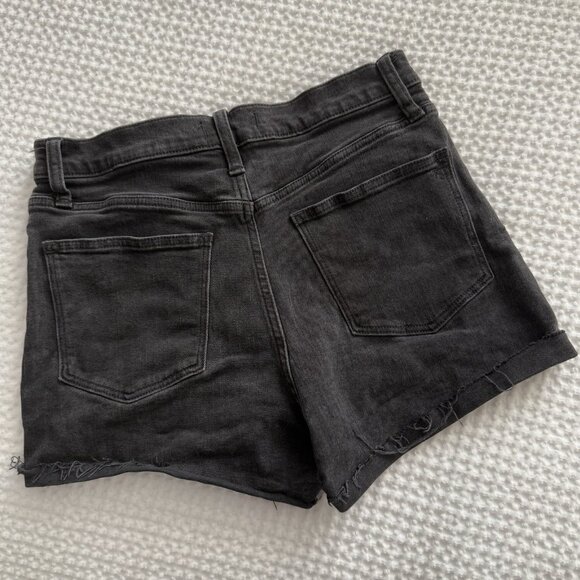 Madewell High Rise Denim Shorts Washed Charcoal Womens Size 27 Distressed‎ - Picture 4 of 7